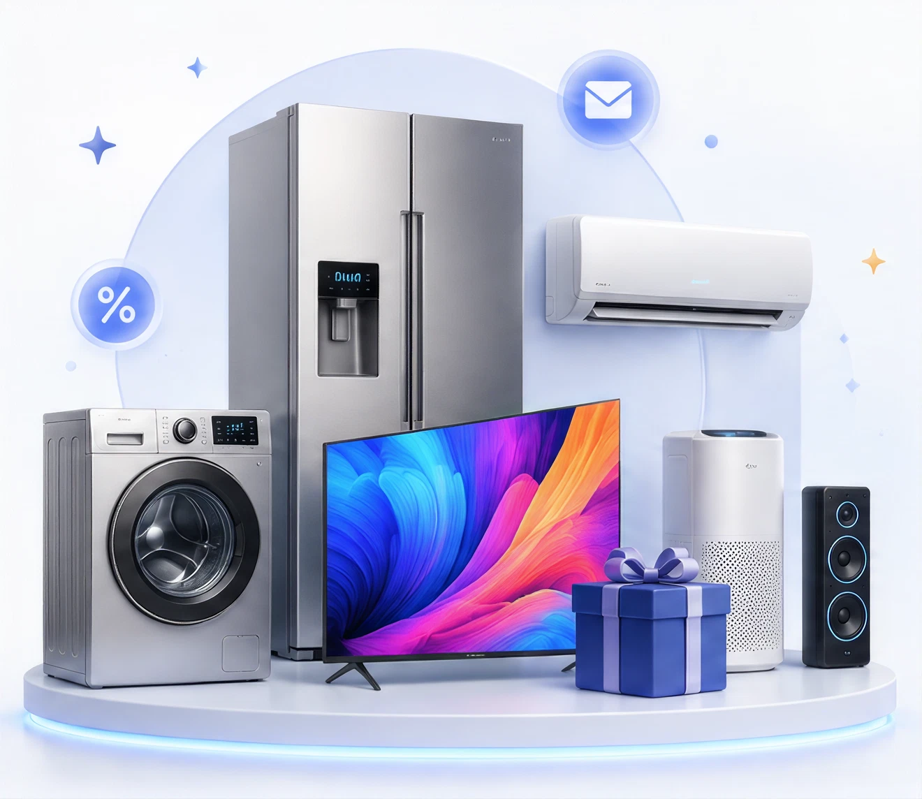 Featured electronics and appliances